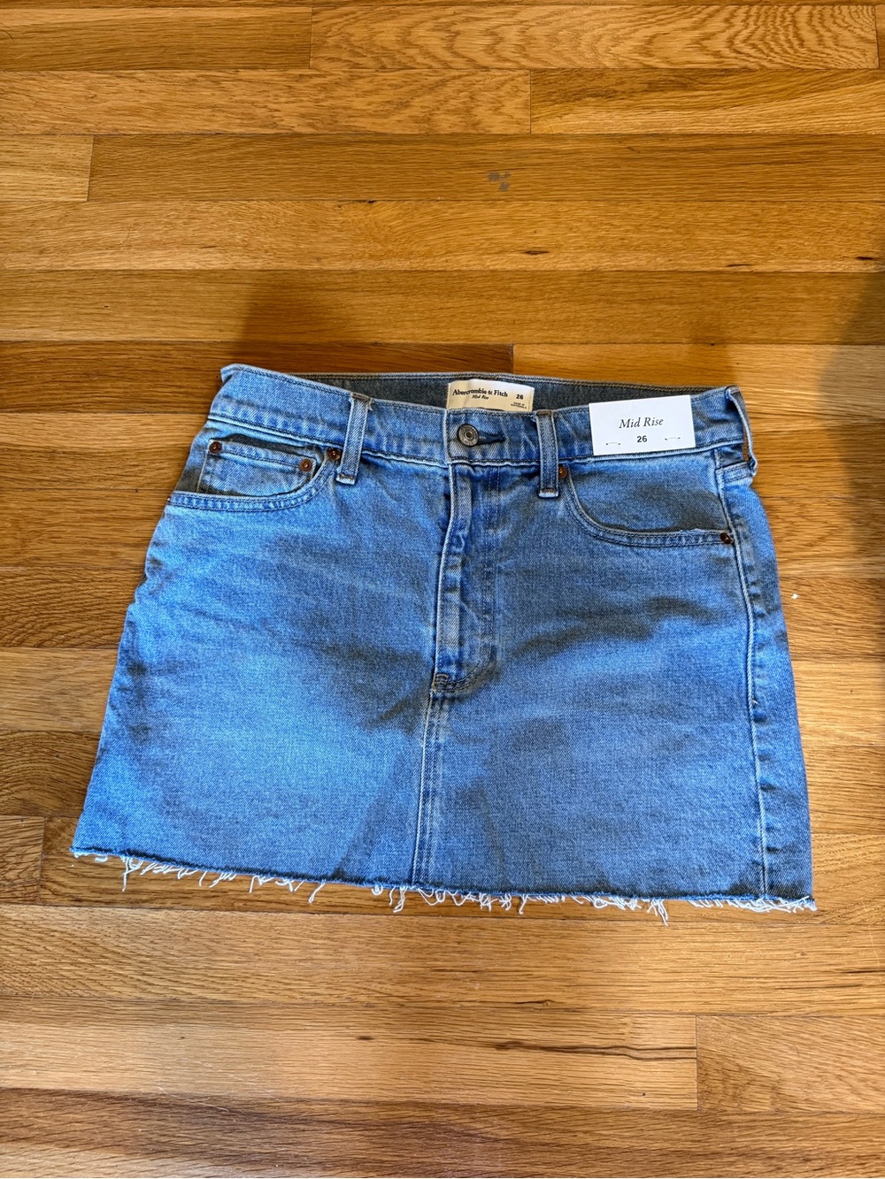 Denim Mini Skirt - Light Blue Abercrombie 26